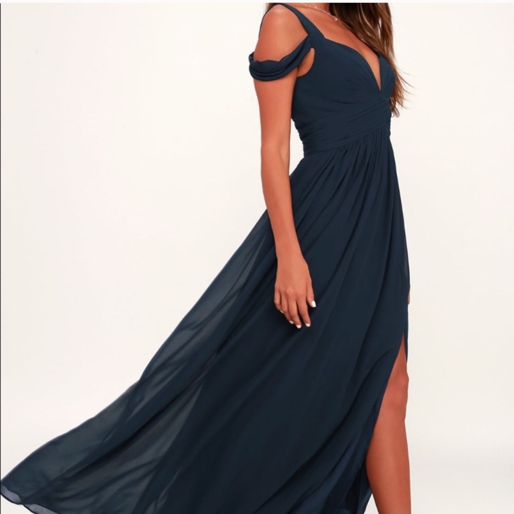 Lulus navy blue dress